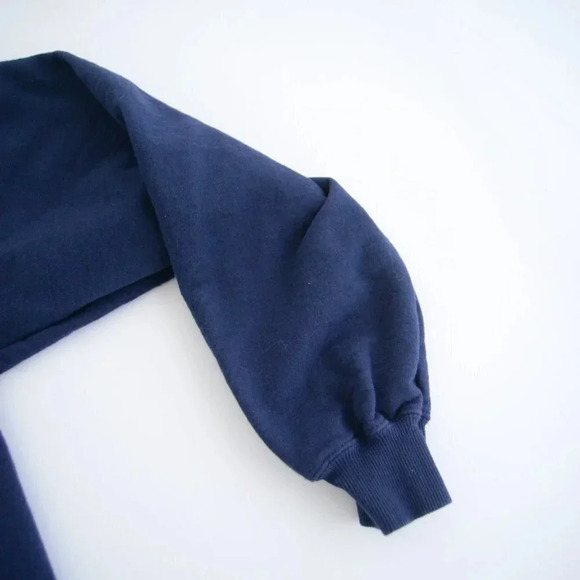 Vintage Lerzees Activewear Always My  Sister Forever Friends Navy Sweater M - Picture 5 of 11